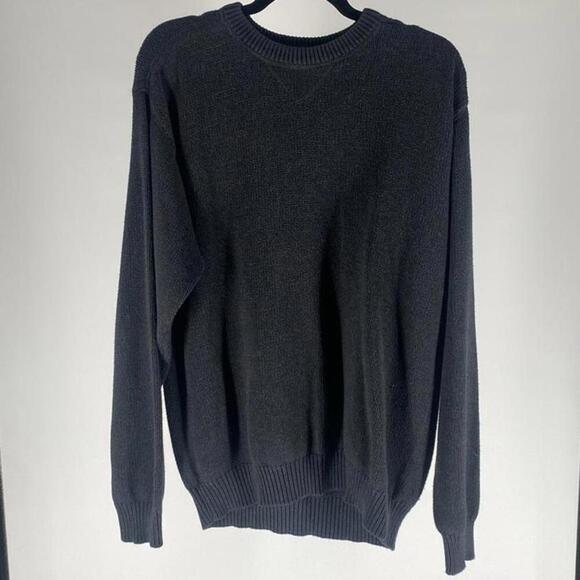 Cozy Dark Gray Men's Crew Neck Sweater - Picture 1 of 3